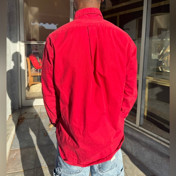 Ralph Lauren Blue Label Red Classic Fit Oxford Button Down Shirt Sz S - Picture 4 of 7